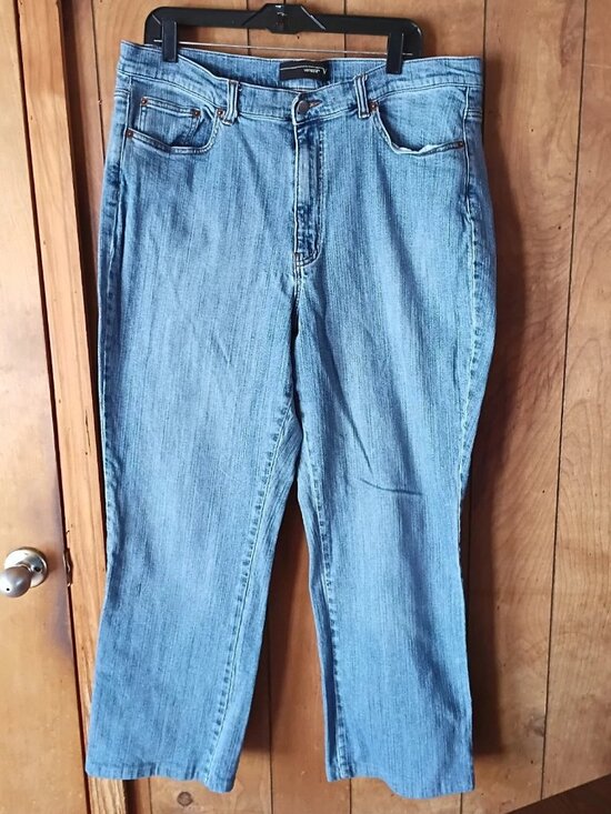 Venezia Denim - Venezia Lane Bryant Jeans Womens 22T Tall Stretch Denim Straight Leg Blue Plus